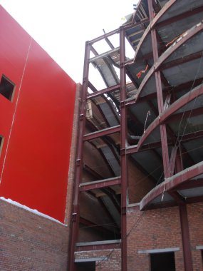 İnşaat kırmızı sanayi Binası