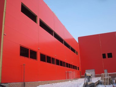 İnşaat kırmızı sanayi Binası