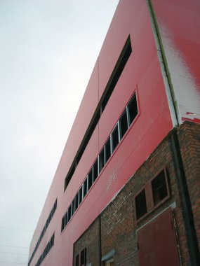 İnşaat kırmızı sanayi Binası