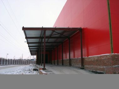 İnşaat kırmızı sanayi Binası