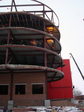 İnşaat kırmızı sanayi Binası