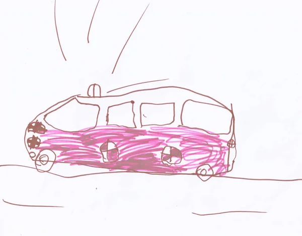 Dessin Résumé Bus bébé — Photo