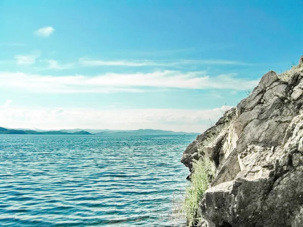 Pantai danau — Stok Foto