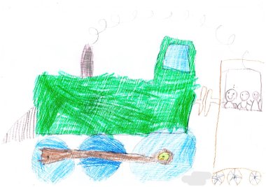 Kağıt boyaların üzerine soyut renkli çizimler