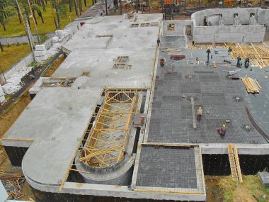 Vakıf İnşaat İnşaat Binanın şantiyesi