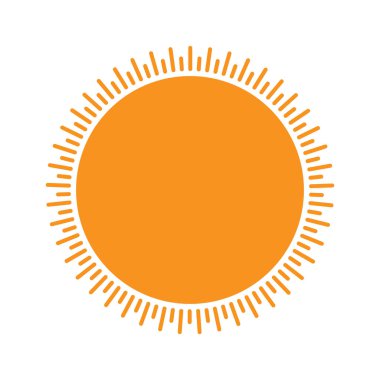 Güneş Doğumu Turuncu Güneş Tasarımı Işın Vektörü Resimleriyle