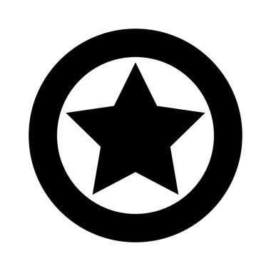 Yıldız favori başarı ikonu en iyi derecelendirme sembolü vektör ödül başarı ödülü illüstrasyonu