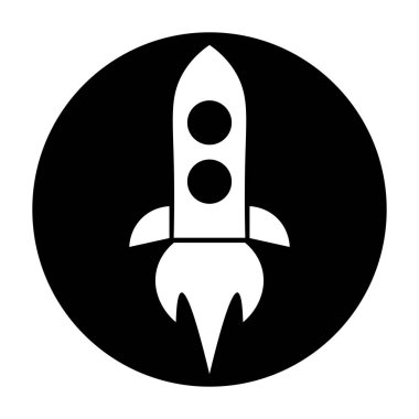 Roket Simgesi Uzay Gemisi İllüstrasyonu