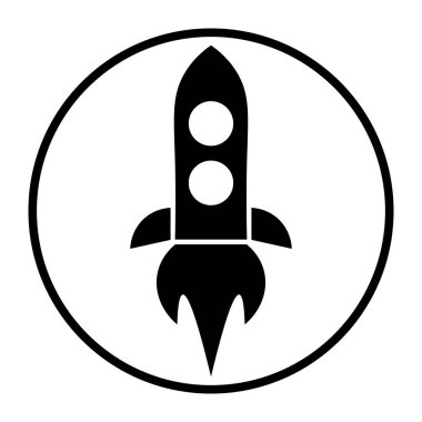Roket Simgesi Uzay Gemisi İllüstrasyonu
