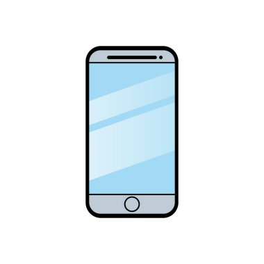 Akıllı telefon simgesi cep telefonu vektör illüstrasyonu