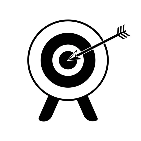 2017 년 6 월 17 일에 확인 함 . Target Icon Bullseye Business Success Strategy and Accuracy Dartboard Vector Illustration — 스톡 벡터
