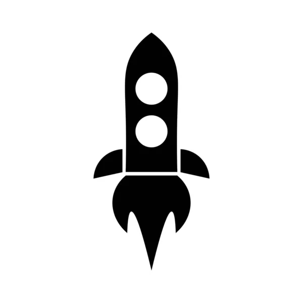Icono cohete nave espacial Ilustración — Vector de stock