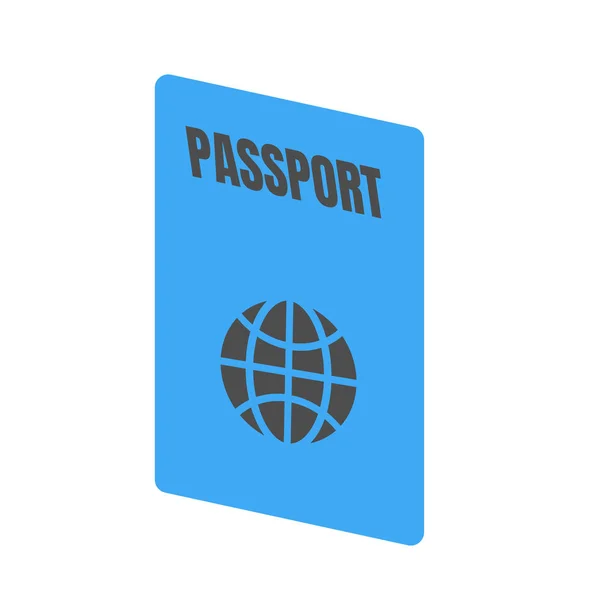 Pass Ikon National Travel Identification Document Visa vektor Illustration — Stock vektor