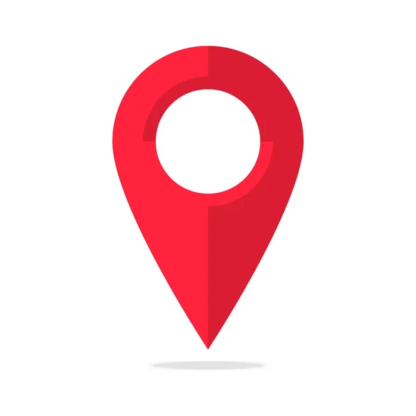 Localización GPS Pin Estás aquí Red Pointer Travel Button Marker Vector Illustration Symbol. — Archivo Imágenes Vectoriales