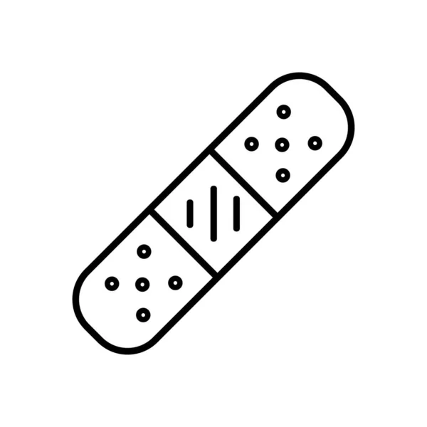 Pleisterpleister verband Medische zorg Gezondheidszorg Apotheek Illustratie — Stockvector