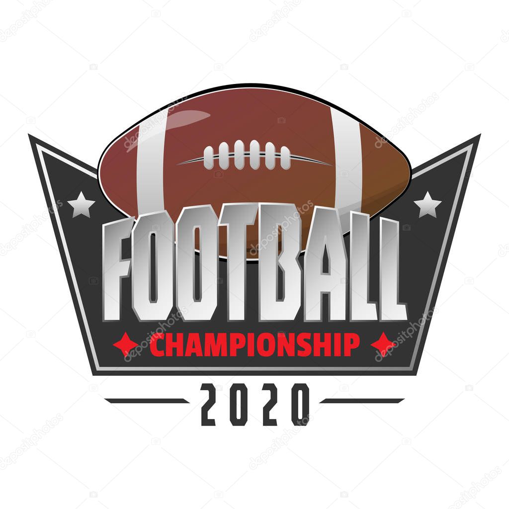 American Football Championship 2020 Symbol League Sport Tournament
