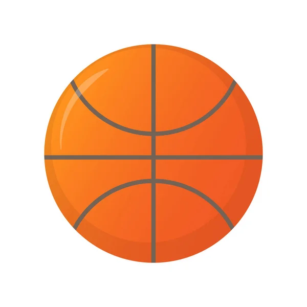 Icono Baloncesto Simple Vector Ilustración Aislado Eps10 Sobre Fondo Blanco — Archivo Imágenes Vectoriales