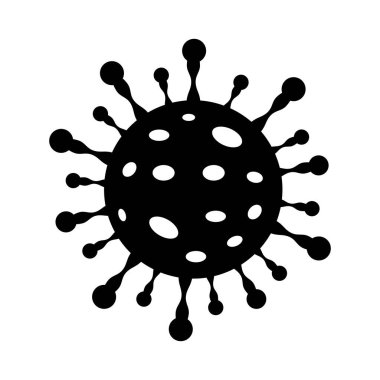 Coronavirus ikonu salgını tehlikeli korona gribi salgını tıbbi sağlık riski konsepti çizimi