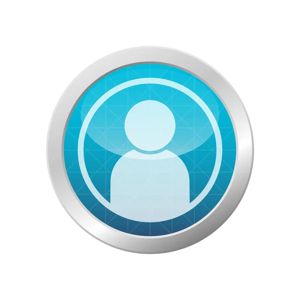Benutzer Avatar Profil Symbol Vektor Illustration Website Oder App Mitglied — Stockvektor