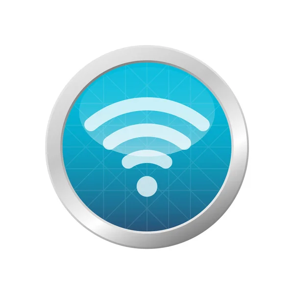 Wifi Icon Isolated Vector Illustration Wireless Network Connection Signal Symbol — Stock Vector