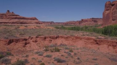Güzel güneşli bir hava video Utah Arches National Park
