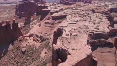 Güzel güneşli bir hava video Utah Arches National Park