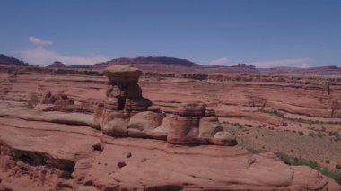 Güzel güneşli bir hava video Utah Arches National Park
