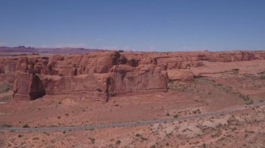 Güzel güneşli bir hava video Utah Arches National Park