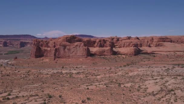 Güzel Güneşli Bir Hava Video Utah Arches National Park — Stok video