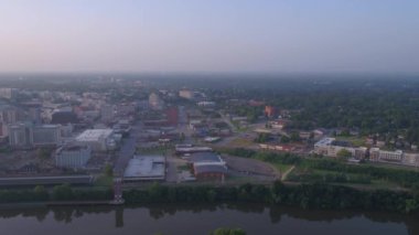 Şehir gündoğumu Montgomery hava video.