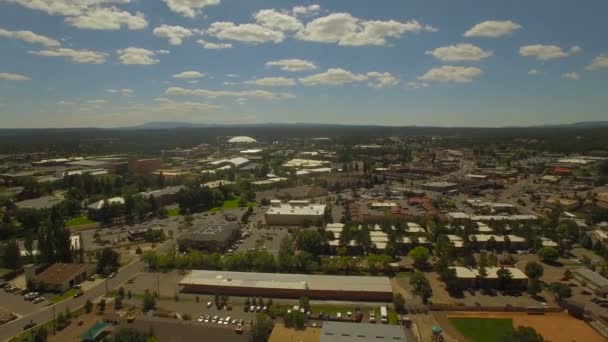 Vídeo Aéreo Flagstaff Ciudad Pequeña Arizona — Vídeo de stock