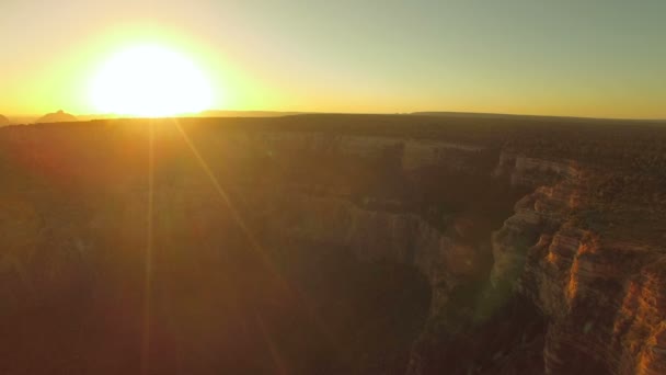 Lotnicze Wideo Grand Canyon National Park Arizonie — Wideo stockowe