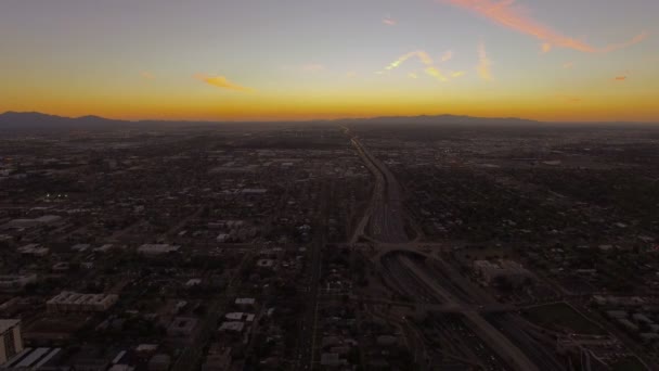 Luchtfoto Video Van Phoenix Arizona — Stockvideo