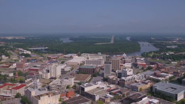 Vídeo Aéreo Centro Montgomery Dia Ensolarado — Vídeo de Stock