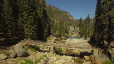 Hava video California'daki Yosemite Milli Parkı.