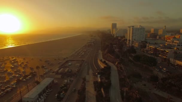 カリフォルニア州サンタモニカーの空撮 — ストック動画