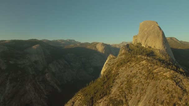 Luchtfoto Video Van Yosemite National Park Californië — Stockvideo