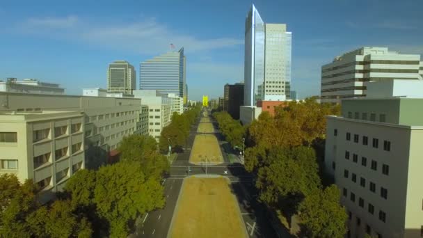 Aerial Video Sacramento Kalifornien — Stockvideo
