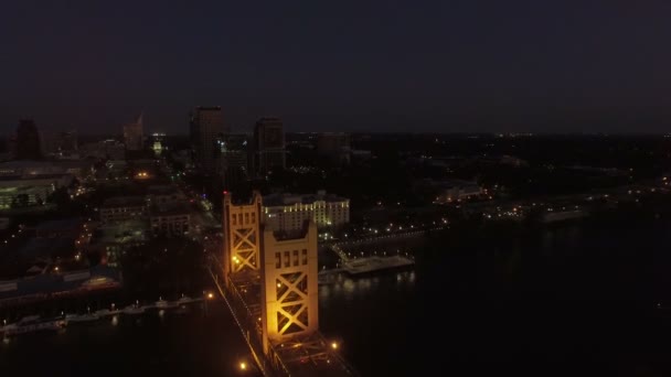 Aerial Video Sacramento Kalifornien — Stockvideo