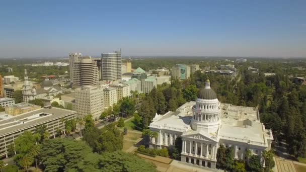 Luftbild Von Sacramento Kalifornien — Stockvideo