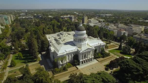 Sacramento Kalifornia Légi Videó — Stock videók