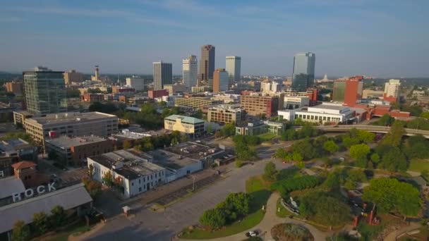 Luchtfoto Video Van Little Rock Arkansas — Stockvideo