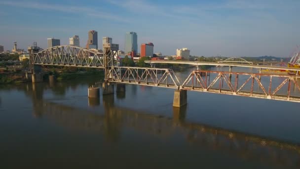 Aerial Video Little Rock Arkansas — Stock Video