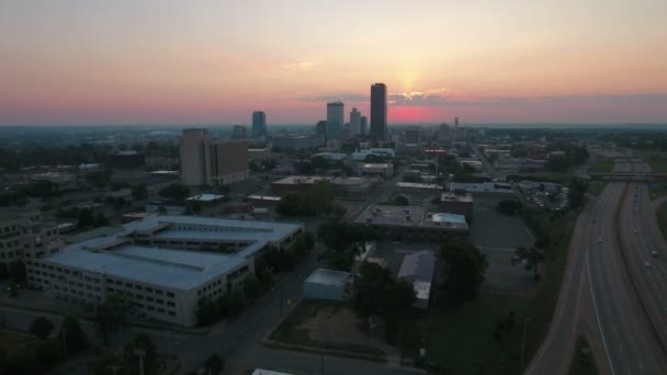 阿肯色州小石城的空中视频 — 图库视频影像