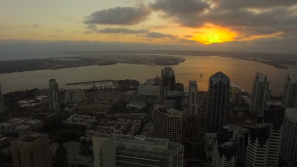 Luchtfoto Video Van San Diego Californië — Stockvideo