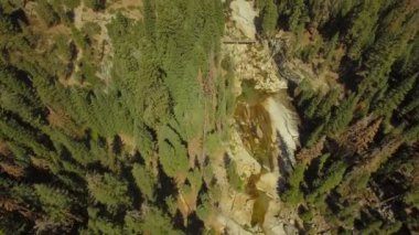 Hava video California'daki Yosemite Milli Parkı.