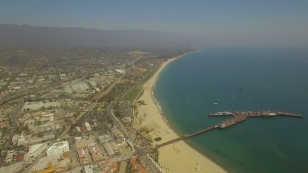 カリフォルニア州サンタ バーバラの空撮 — ストック動画