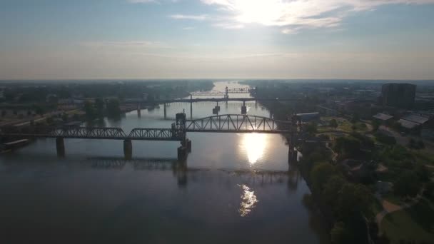 Aerial Video Little Rock Arkansas — Stock Video