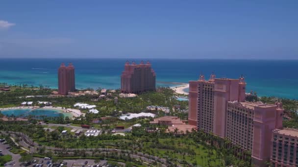 在巴哈马拿骚岛的空中视频晴朗美丽的晴天 — 图库视频影像