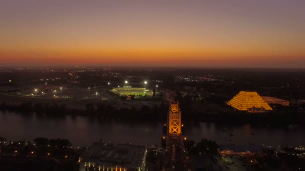 Vídeo Aéreo Sacramento California — Vídeo de Stock